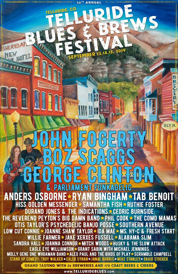 Telluride Blues Brews Parliament Lineup 2019