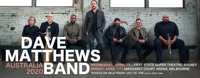 Dave Matthews Band Australia 2020