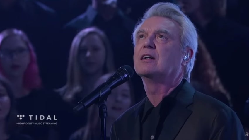 David Byrne & Brooklyn Youth Chorus Perform On ‘Kimmel’