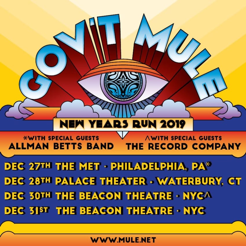 Govt Mule 2019 New Years Run