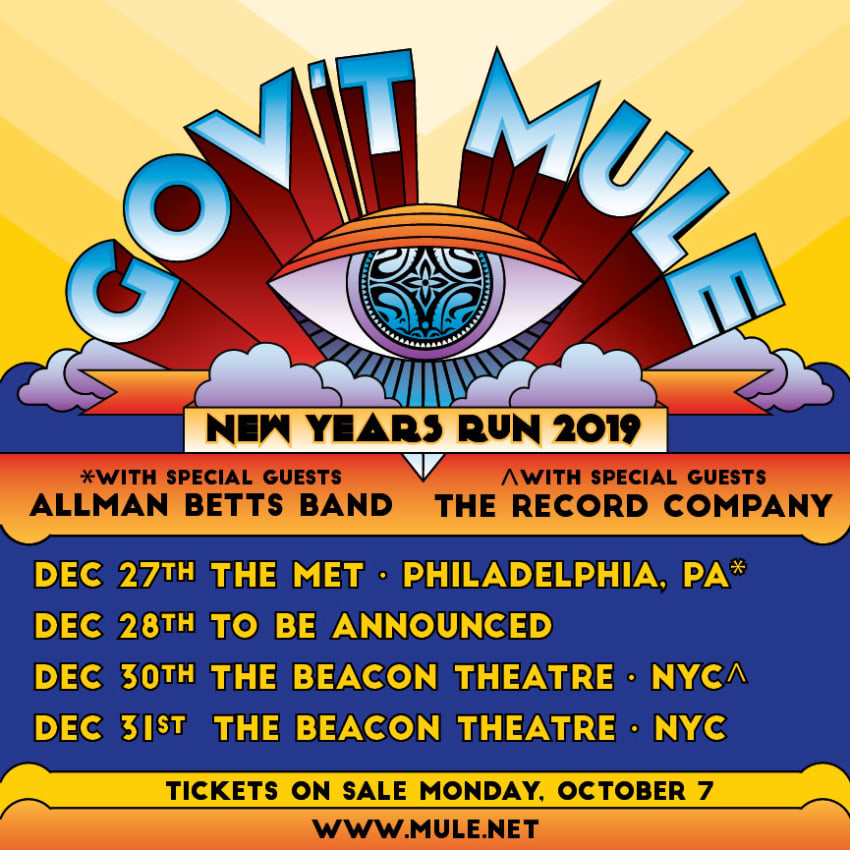 Govt Mule New Years Run 2019