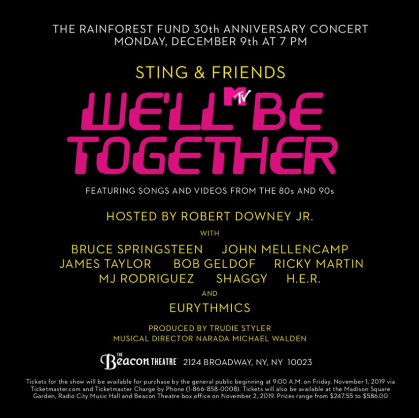Rainforest Fund 2019 Lineup