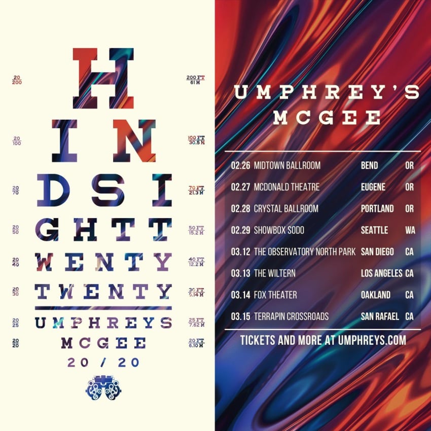Umphreys McGee Winter Tour 2020 West