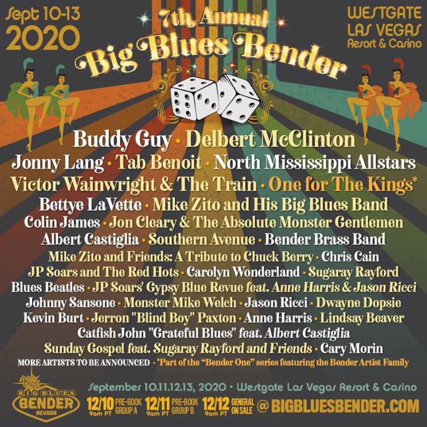 Big Blues Bender Lineup 2020
