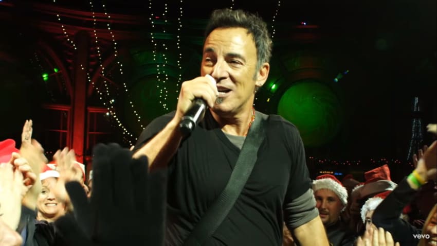 Bruce Springsteen Blue Christmas Cover Video