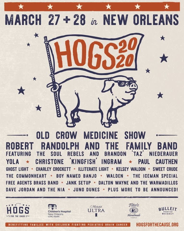 Hogs For The Cause 2020 Lineup