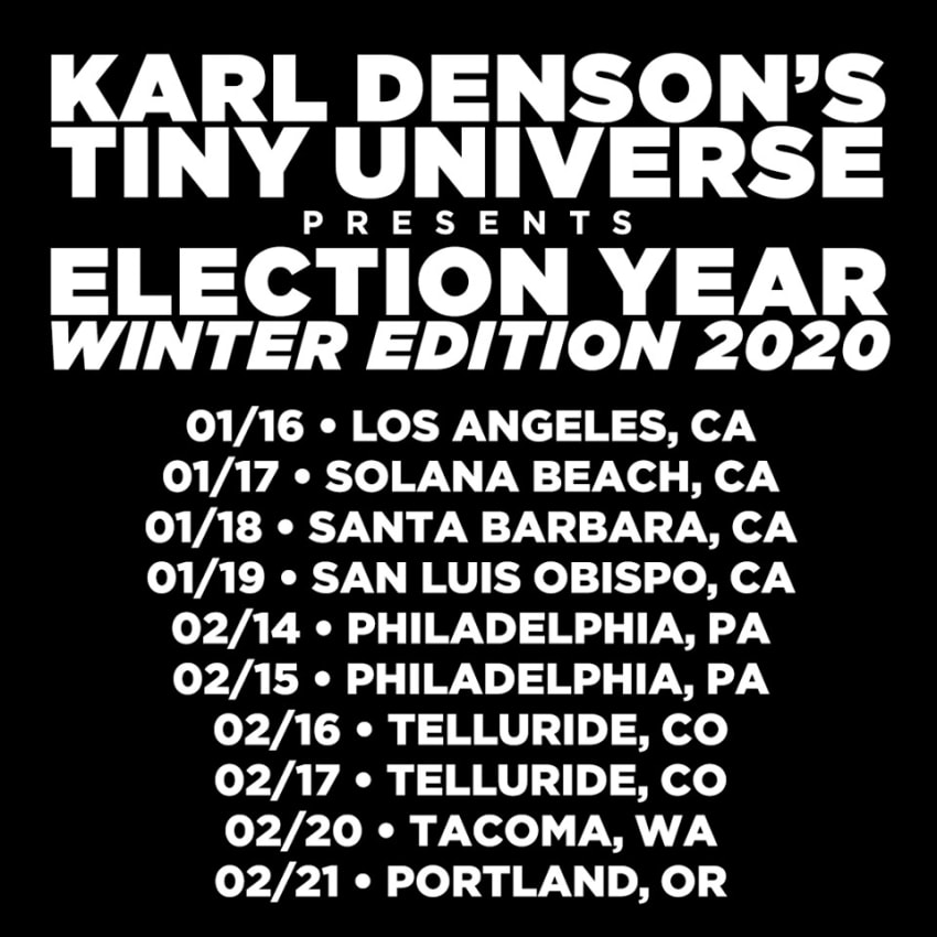 Karl Densons Tiny Universe Winter Tour 2020