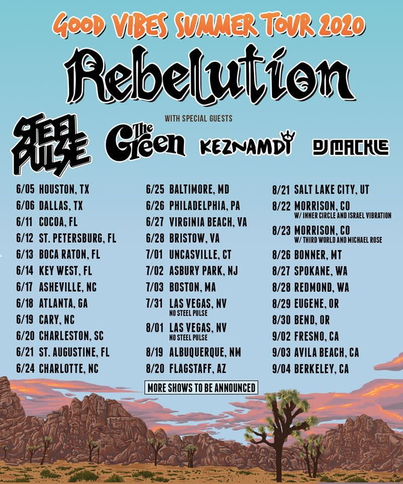 Rebelution Good Vibes Summer Tour 2020