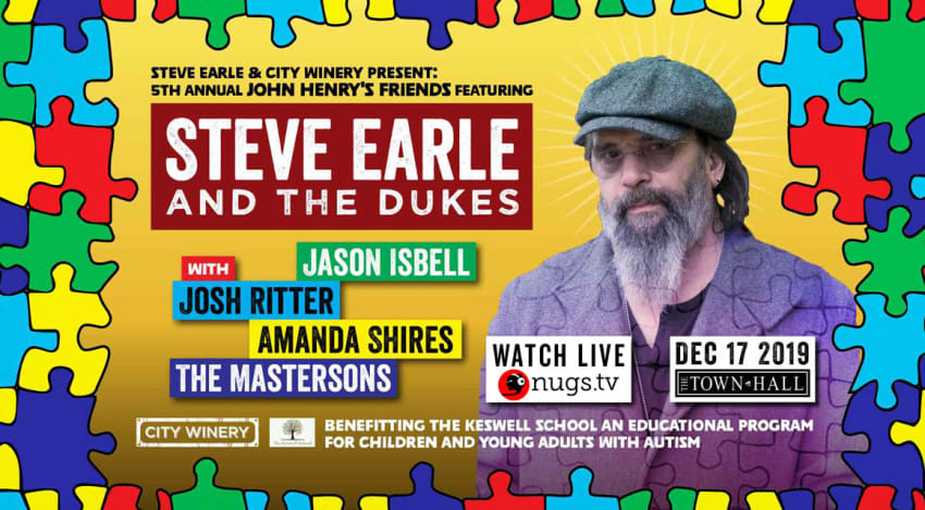 Steve Earle John Henry Friends Live Stream
