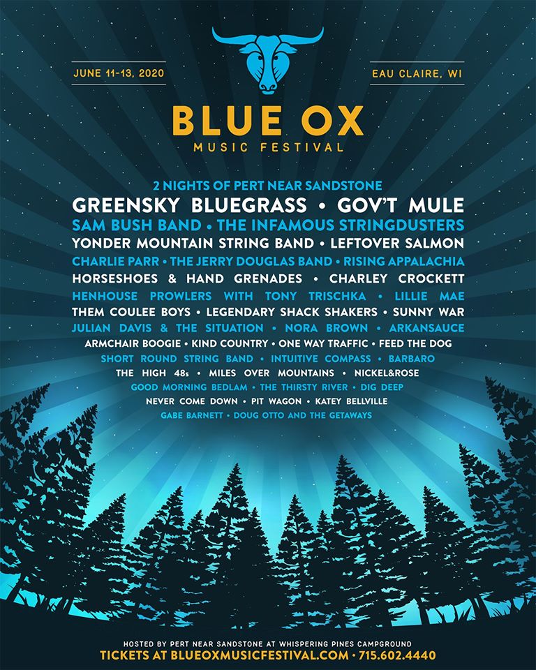 Blue Ox Music Festival Lineup 2020
