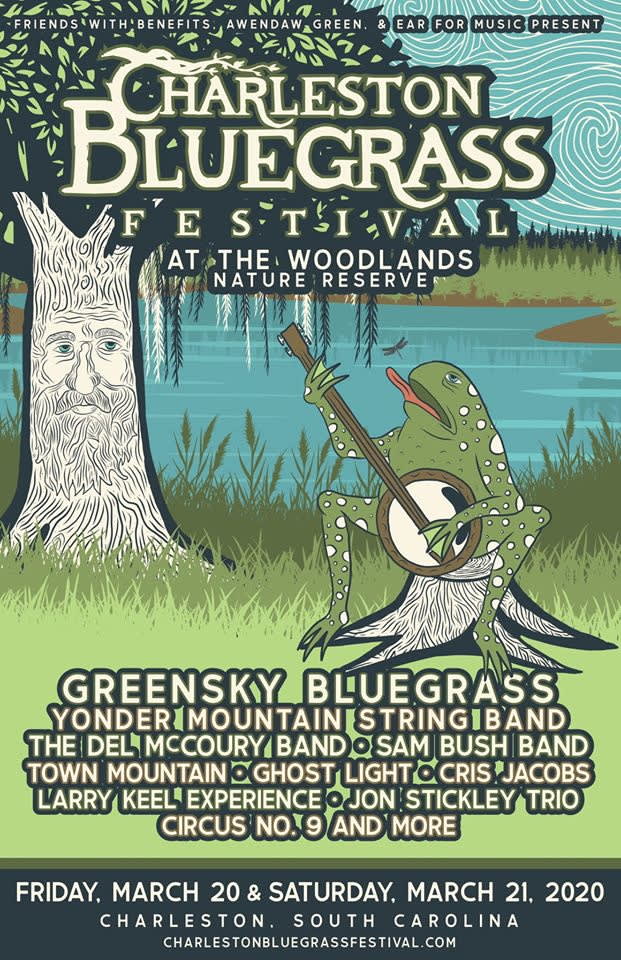 Charleston Bluegrass Festival 2020 Lineup Poster