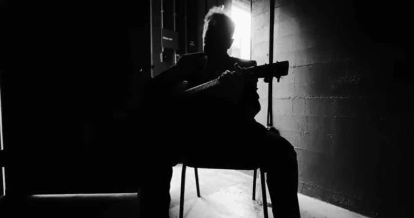 John Prine Summer's End backstage