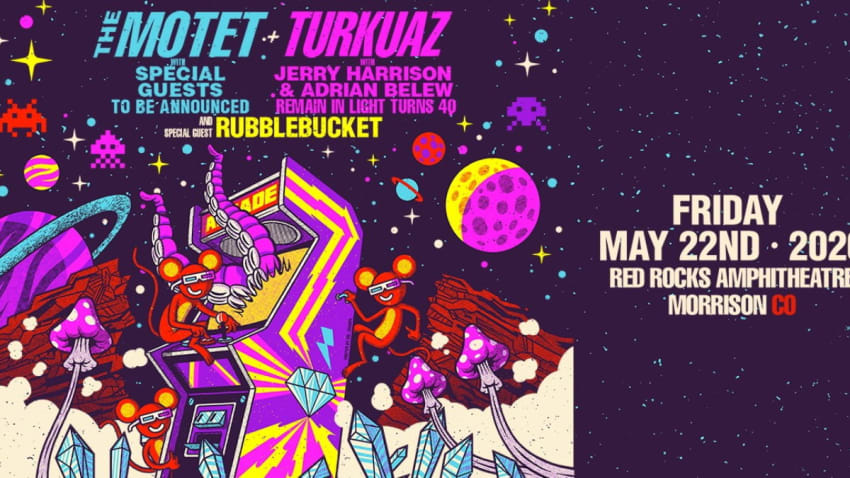 The Motet & Turkuaz With Jerry Harrison & Adrian Belew Announce Red Rocks Show