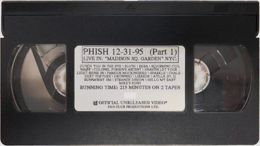 Phish 12/31/95 "Reba" MSG, New York, NY (VHS HD 5.1 Upscale)