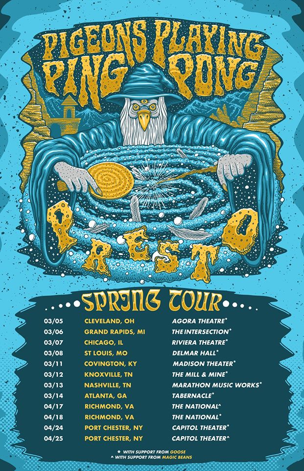 Pigeons Playing Ping Pong Spring Tour 2020