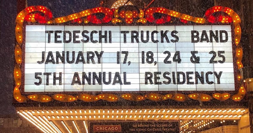 Tedeschi Trucks Band Chicago Theatre 2020