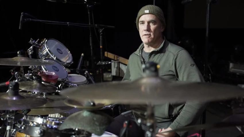 Michael Travis String Cheese Incident Drum Setup