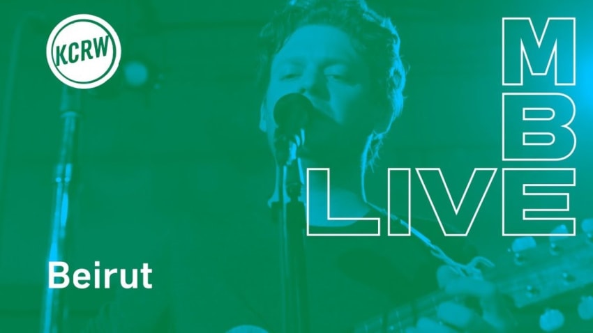 Beirut performing "Landslide" live on KCRW
