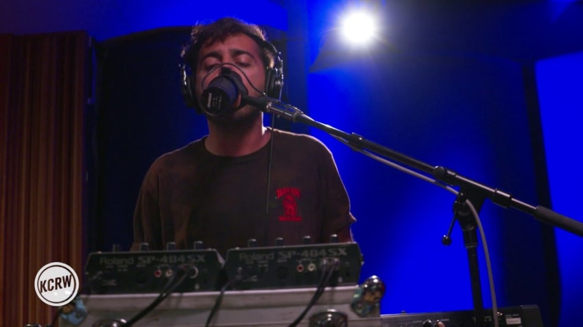 El Guincho performing "Palmitos Park" Live on KCRW