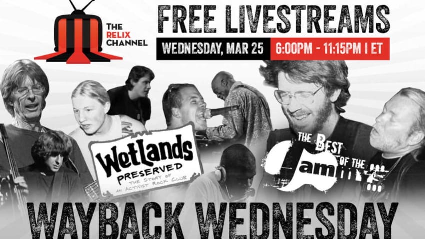 The Relix Channel Announces ‘Wayback Wednesday’