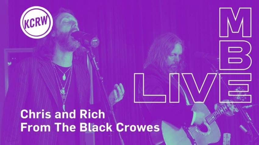 Chris and Rich from The Black Crowes performing "She Talks To Angels" live on KCRW