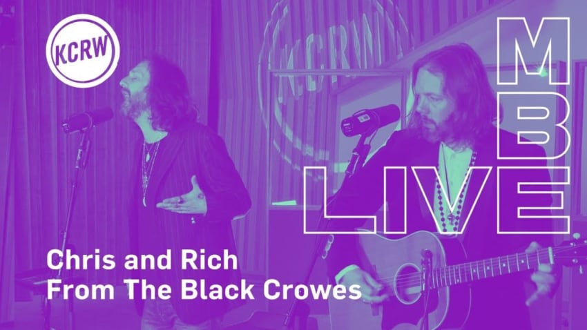 Chris and Rich from The Black Crowes performing "Jealous Again" live on KCRW