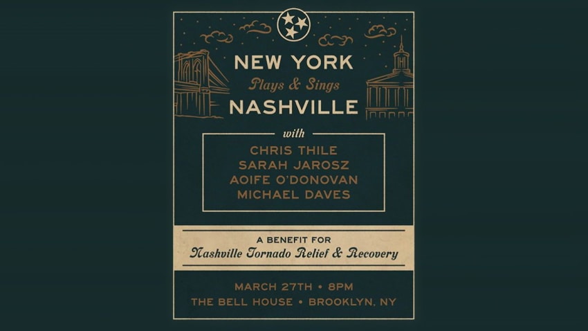 Chris Thile, Sarah Jarosz, Aoife O’Donovan & Michael Daves Announce Nashville Tornado Benefit