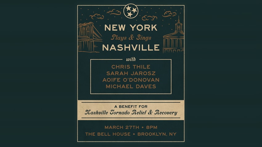 Thile Jarosz ODonovan Daves Nasvhille Tornado Benefit