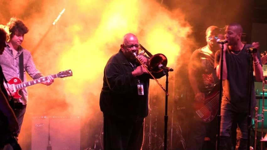 Trombone Shorty 1/6/16 - Sunny Side Of The Street (with Fred Wesley & Ivan Neville) Jam Cruise