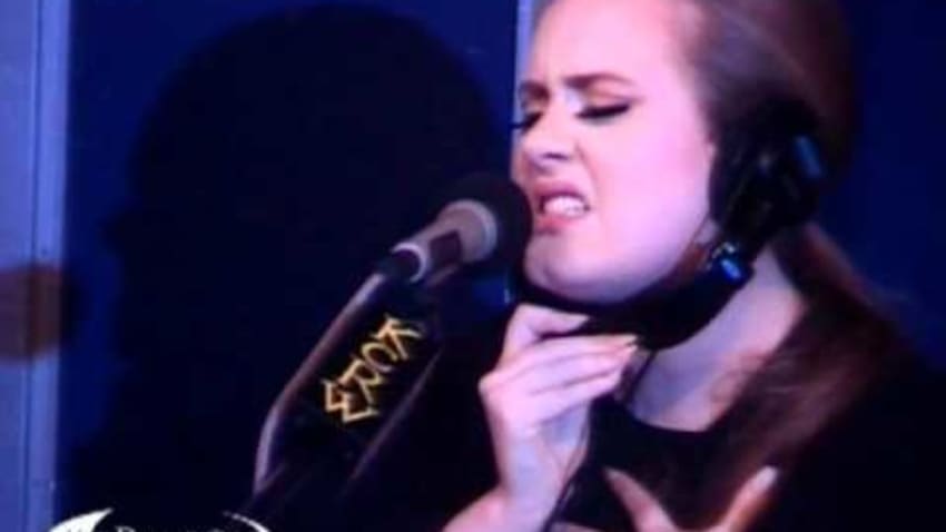 Adele performing "Someone Like You" on KCRW