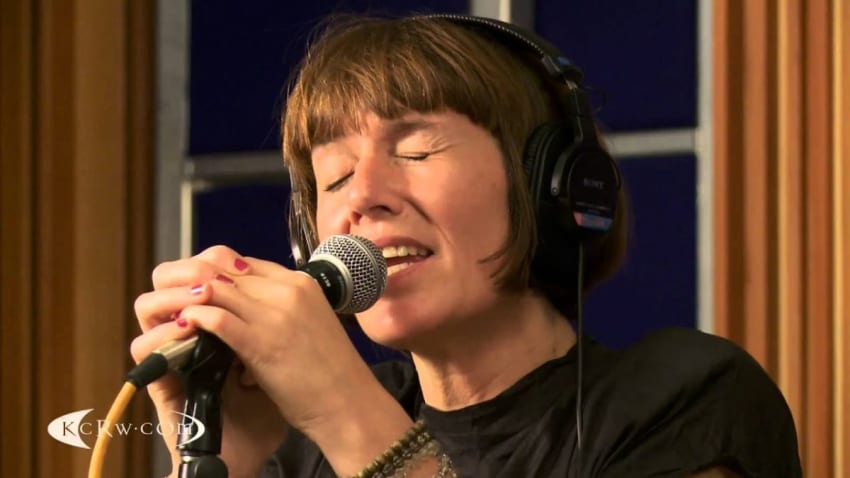 Crazy P performing "Change" live on KCRW