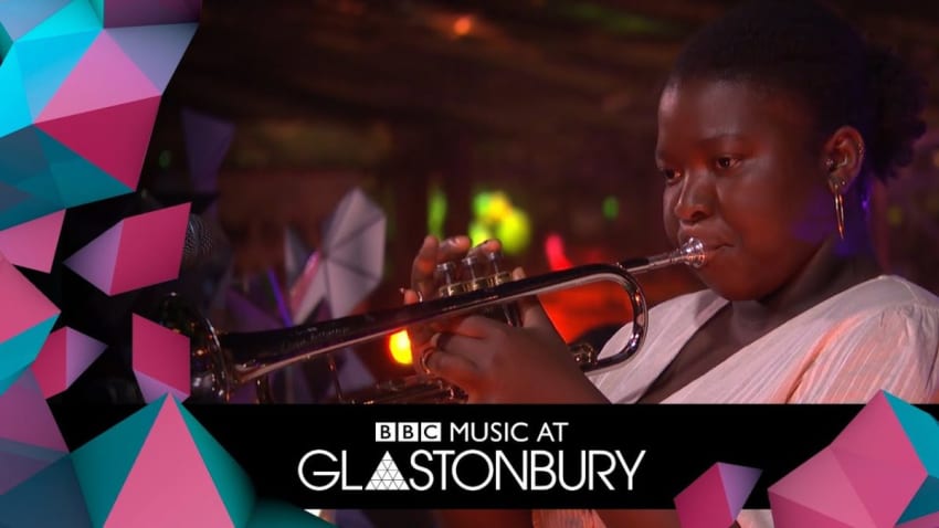 KOKOROKO perform Uman in acoustic session at Glastonbury 2019