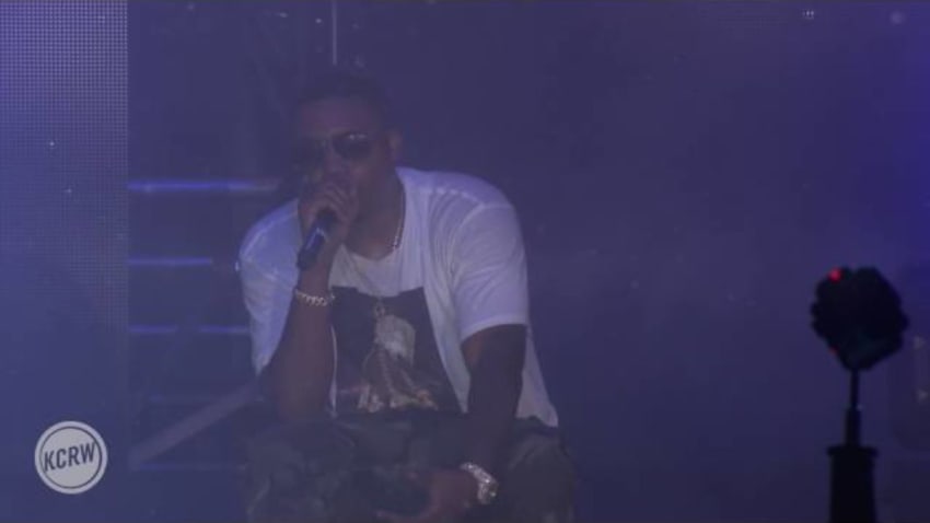 Nas performing "One Mic" at Sound In Focus