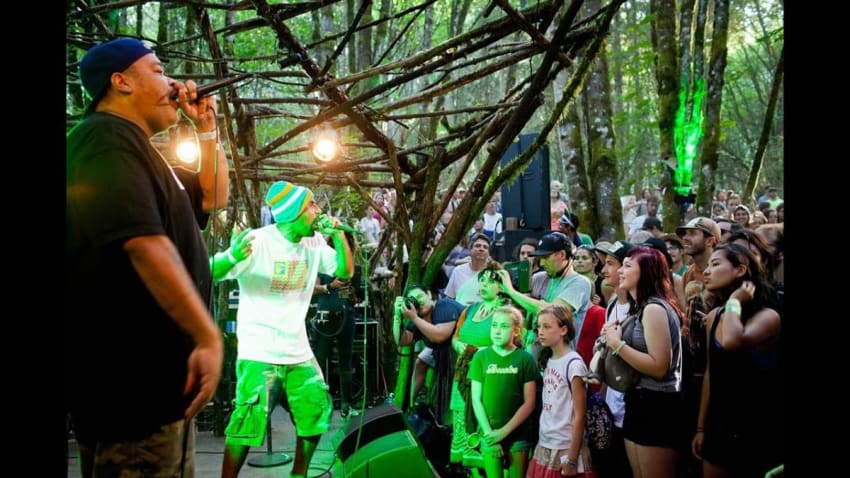 People Under The Stairs - Tuxedo Rap @Pickathon 2014 Woods Stage