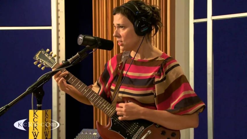 Laetitia Sadier  performing "Find Me The Pulse Of The Universe" live on KCRW