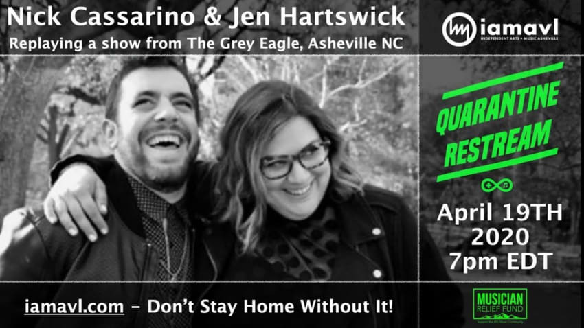 Quarantine Premiere - Jennifer Hartswick & Nick Cassarino Duo @ Grey Eagle 11-13-2018