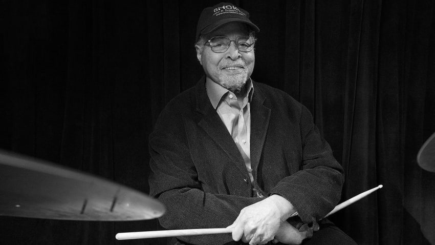 Jimmy Cobb Press Crop B&W