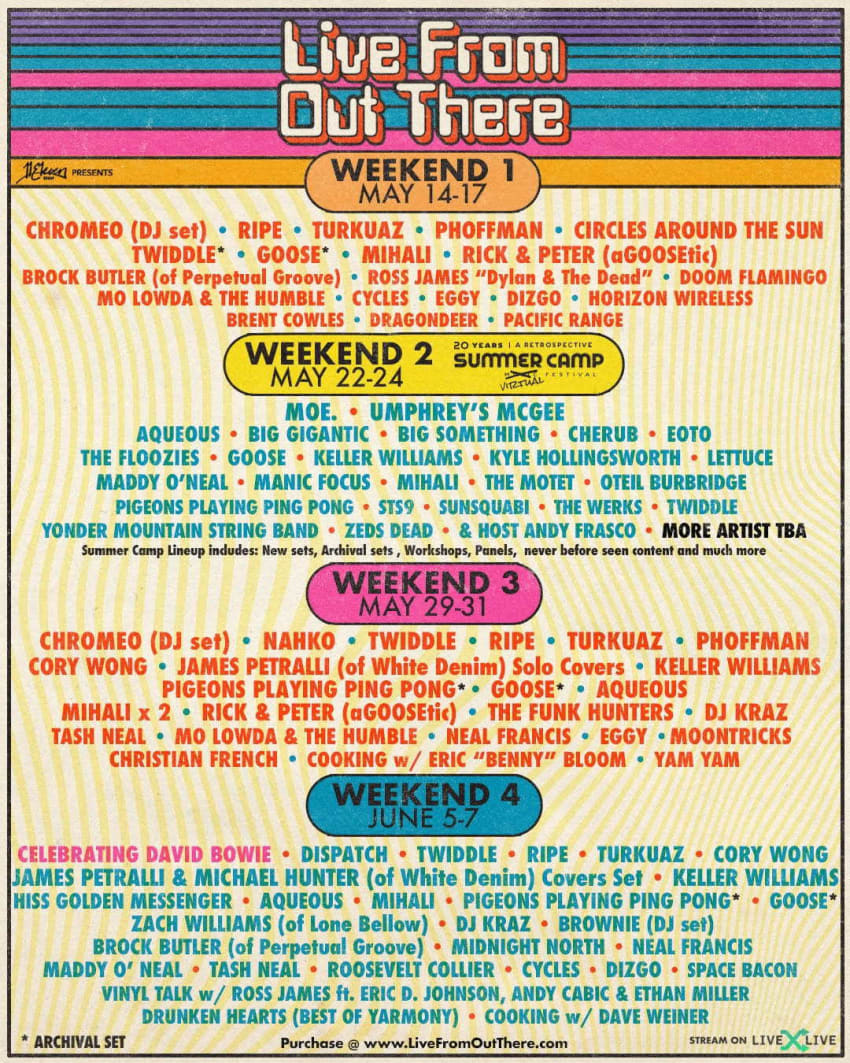 Live From Out There Season 2 Lineup