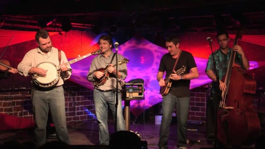 Travelin' McCourys Jeff Austin Bill Nershi ~ Death Trip ~ Bluegrass Ball 1/20/2012