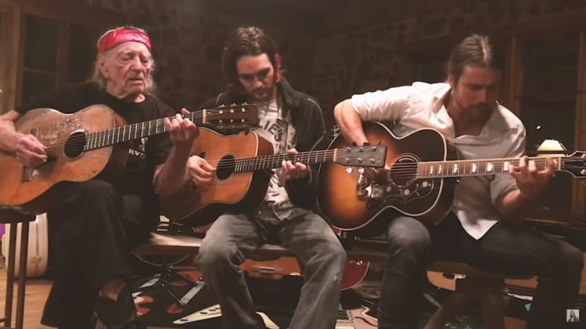 Willie Nelson Lukas Nelson Set Cloud