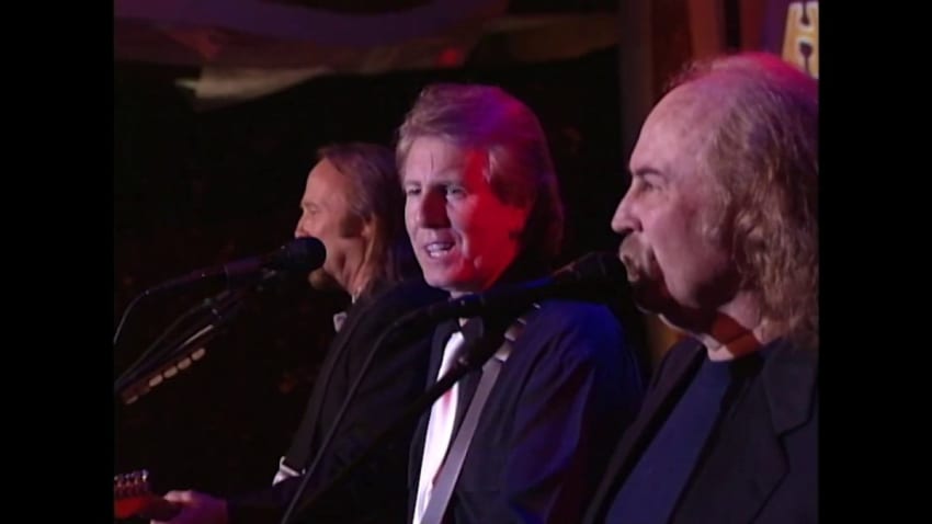 Crosby, Stills & Nash perform "49 Bye-Byes" at the 1997 Rock & Roll Hall of Fame Induction Ceremony