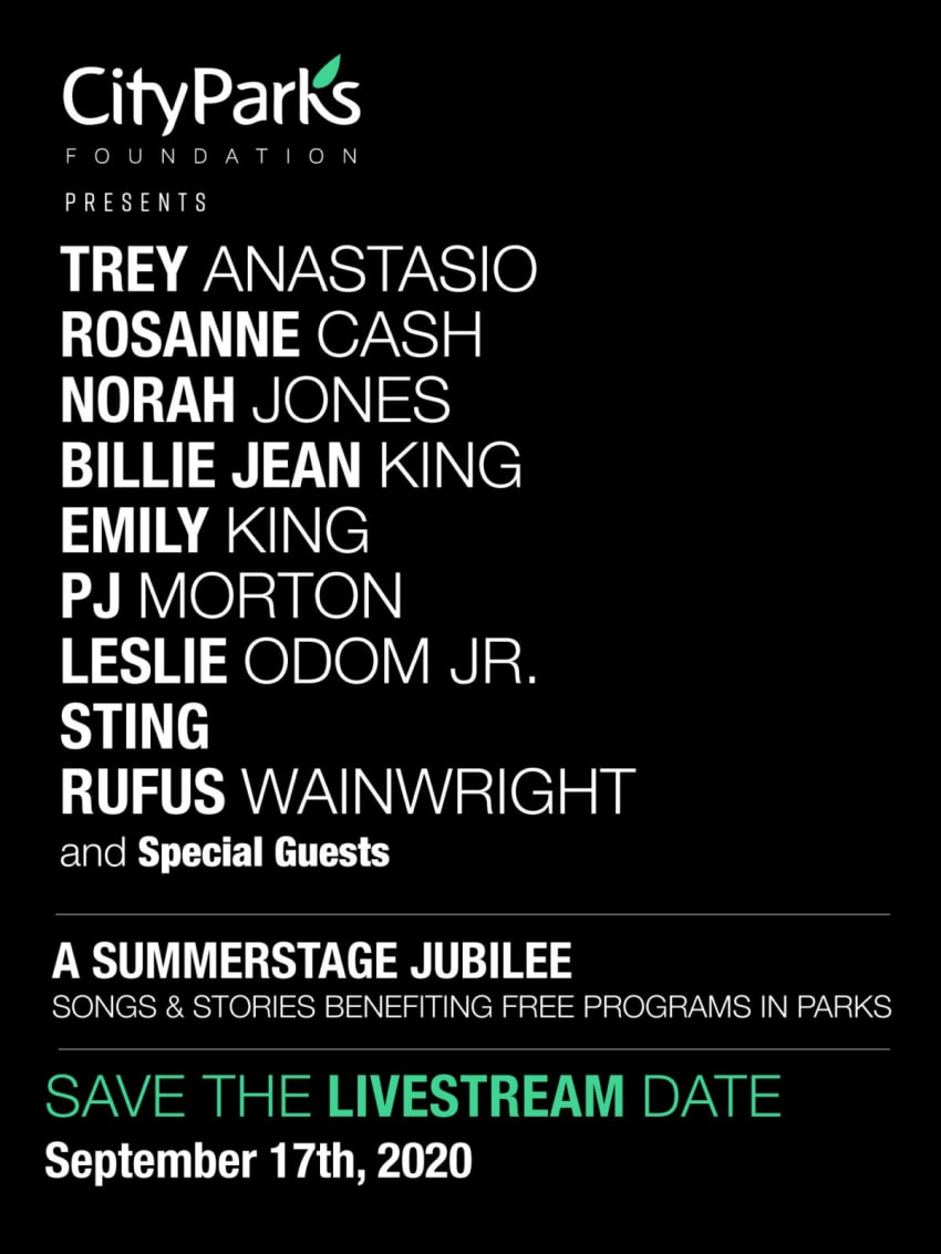 City Parks Foundation Livestream Lineup
