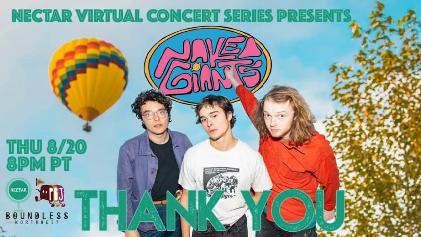 Nectar Virtual Concert Series - Naked Giants