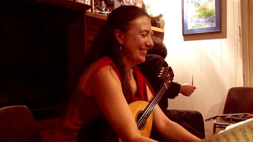 Catarina Lichtenberg and Mike Marshall "Allegro Assai from the C Major Sonata" 8/21/10 Sharon, MA