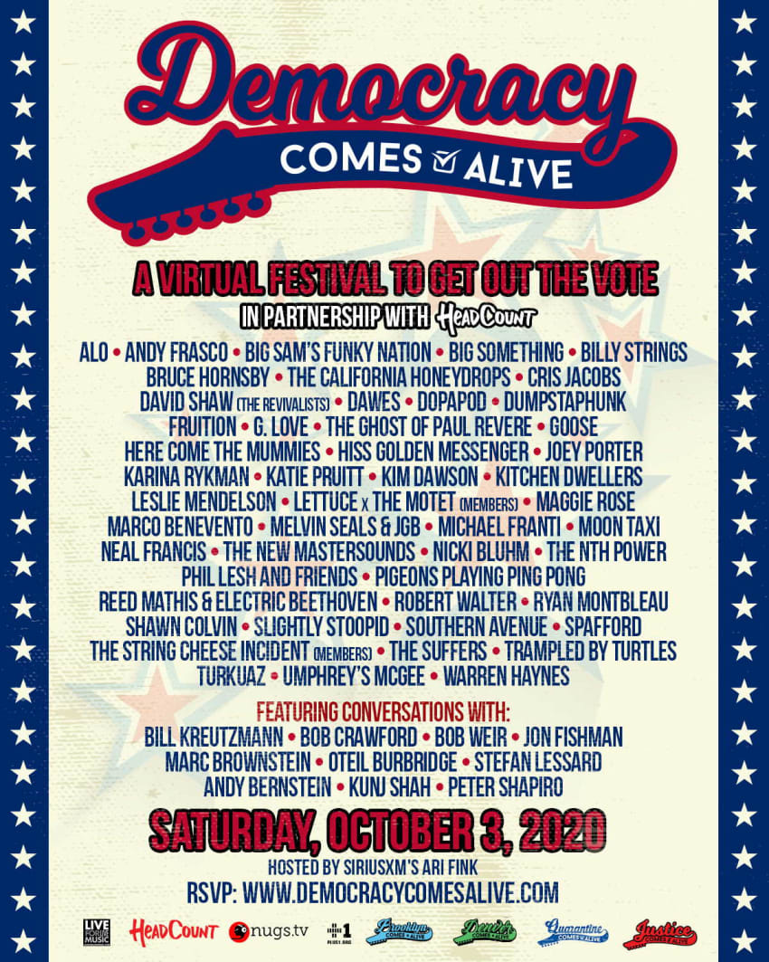 Democracy Comes Alive Lineup