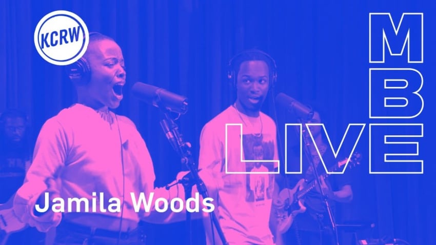 Jamila Woods performing "BASQUIAT ft. Saba" live on KCRW