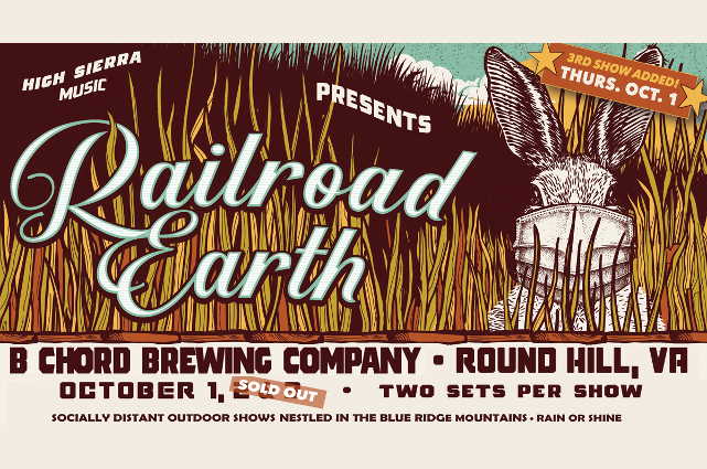 Railroad Earth October 1 B Chord Brewing