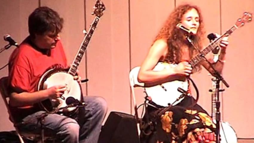 Abigail Washburn and Sparrow Quartet 7/19/07 "Santa Anna's Retreat~Kitchen Gal" Grey Fox