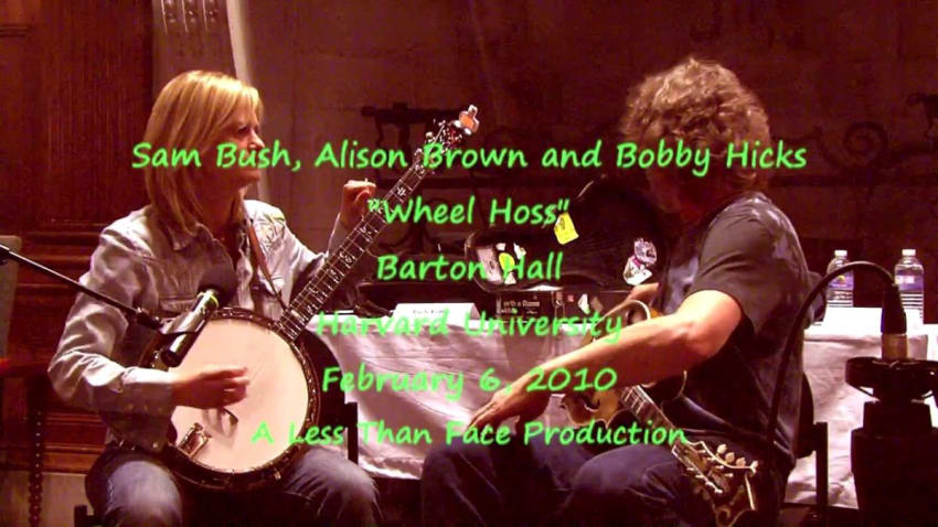 Sam Bush, Alison Brown and Bobby Hicks "Wheel Hoss" 2/6/10 Harvard University Cambridge, MA
