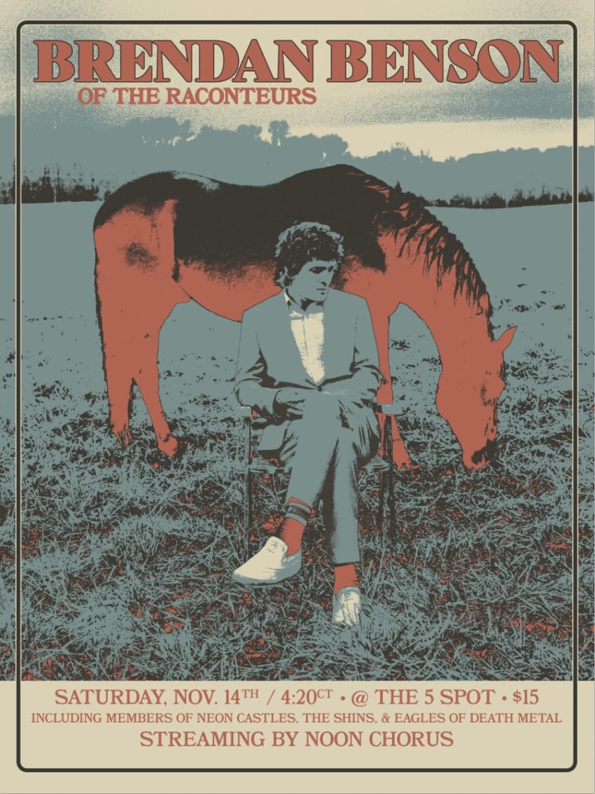 Brendan Benson 50th Bday poster